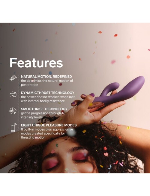 LELO INA Thrust Rabbit Vibrateur Violet – Double Plaisir Absolu | RoselyseLinerie