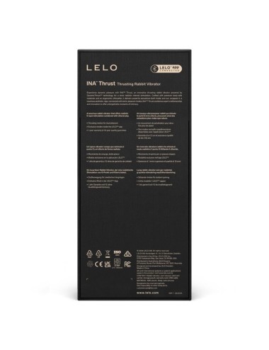 LELO - INA THRUST RABBIT VIBRATEUR À POUSSÉE NOIR