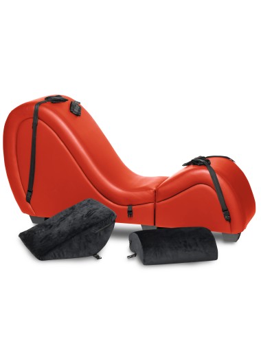 Chaise Kinky Sex Rouge Love Pillows | Mobilier Érotique de Luxe