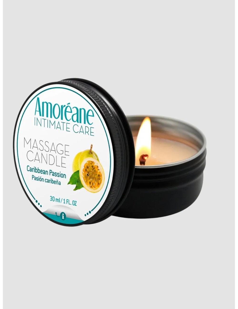 AMOREANE - BOUGIE DE MASSAGE PASSION DES CARAÏBES 30 ML