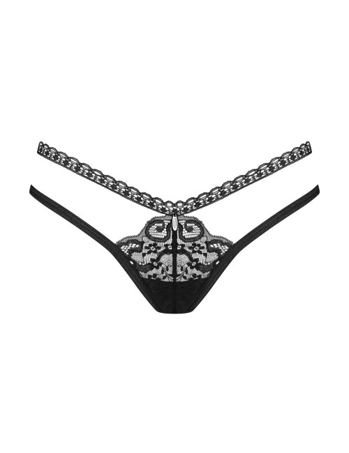 String Blomentis Obsessive Dentelle Noir – Sensualité Audacieuse & Sublime