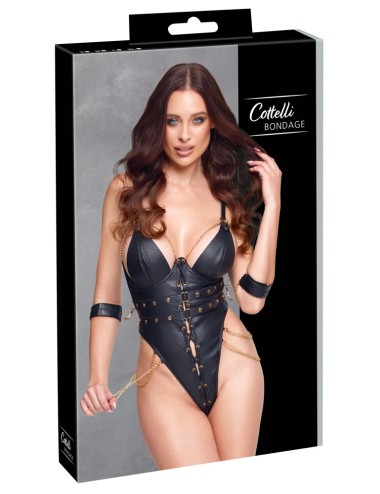 Body bondage chaînes Cottelli – Lingerie sexy luxe et audacieuse