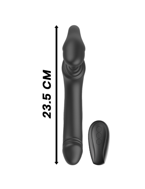 IBIZA - VIBRATEUR SANS BRETELLES AVEC BOUTON-POUSSOIR DE TÉLÉCOMMANDE