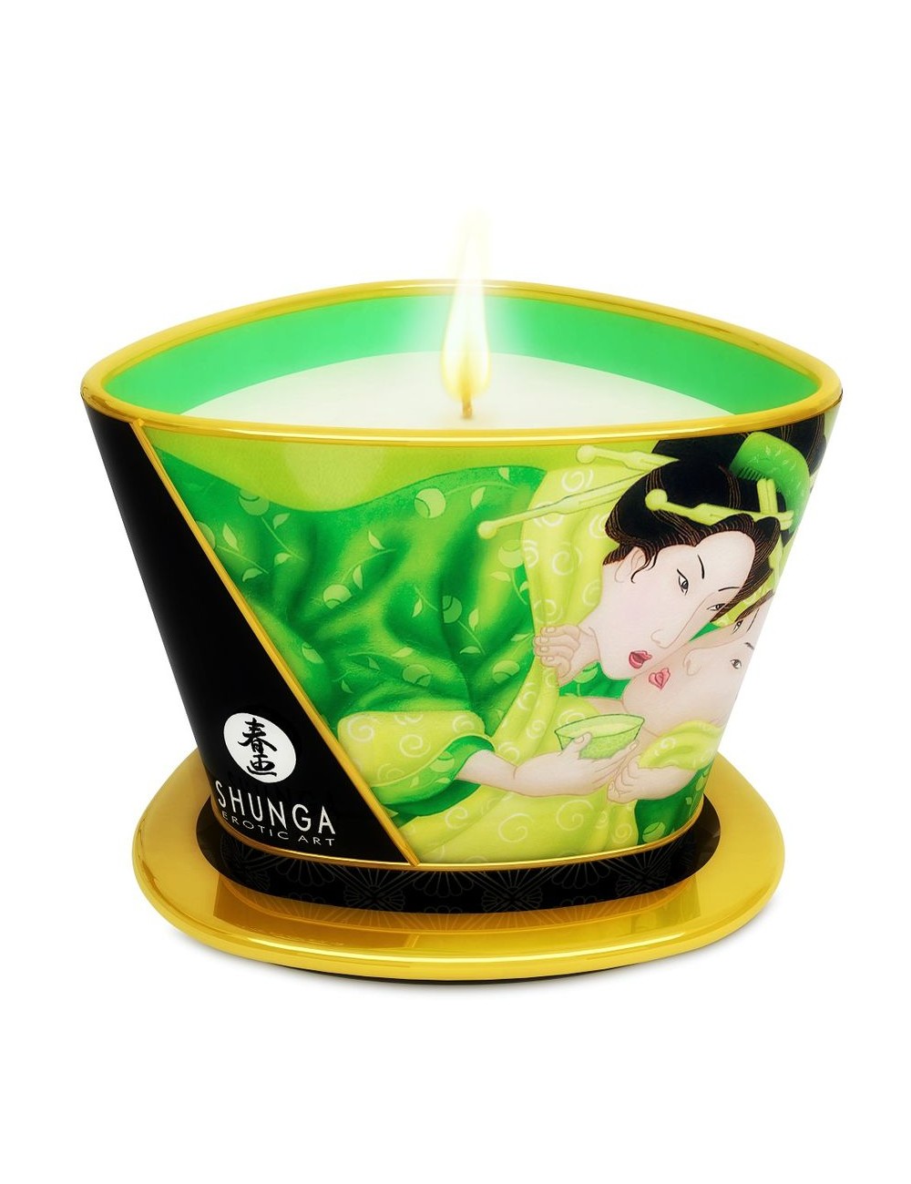 SHUNGA - MINI CARESSE À LA BOUGIE DE MASSAGE T VERT 170 ML
