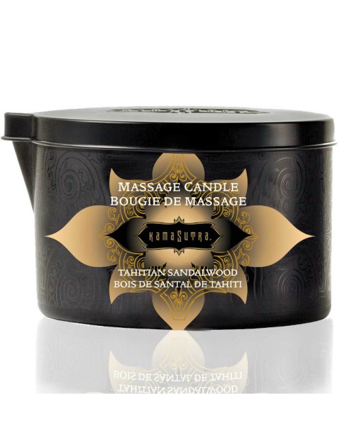 KAMASUTRA - BOUGIE DE MASSAGE VANILLE ET BOIS DE SANTAL 170 GR