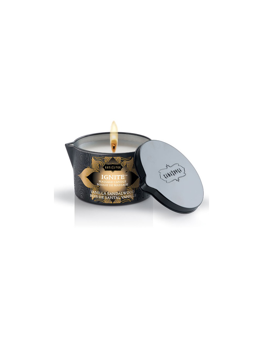 KAMASUTRA - BOUGIE DE MASSAGE VANILLE ET BOIS DE SANTAL 170 GR