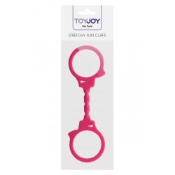 Menottes silicone stretchy - rose
