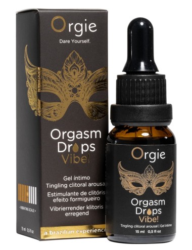 Gel d'excitation du Clitoris Orgasm Drops Vibe 15ml