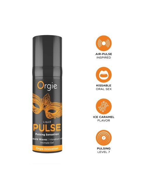 Gel stimulant embrassable Liquid Pulse - Orgie