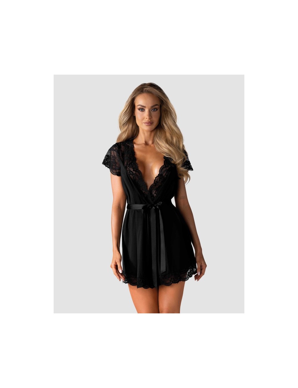 810-PEI-1 Peignoir - Noir