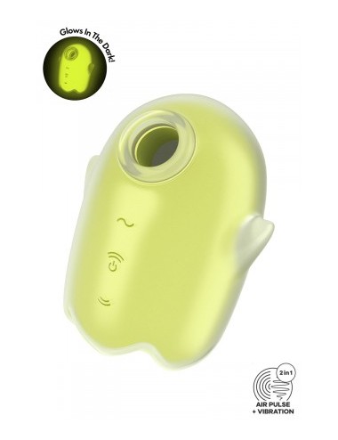 Stimulateur sans contact et vibrant Glowing Ghost yellow - Satisfyer
