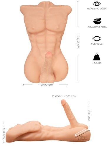 Masturbateur Deluxe Man 03 – Torse Musclé, Plaisir Réaliste et Intensité Sensuelle
