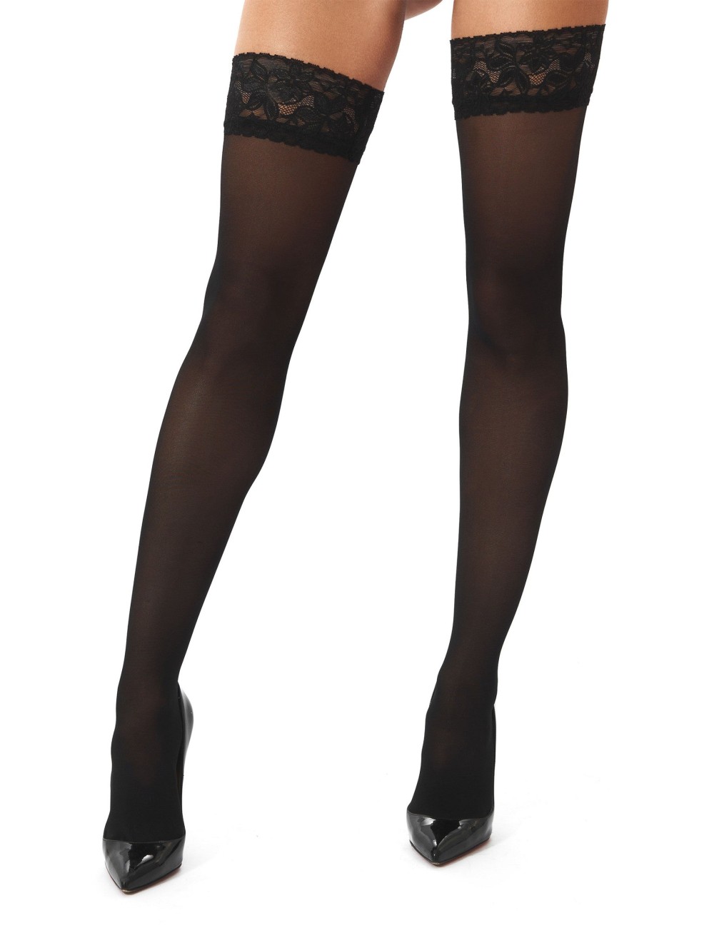 Bas autofixants Kotek noir 20 den – Lingerie luxe femme
