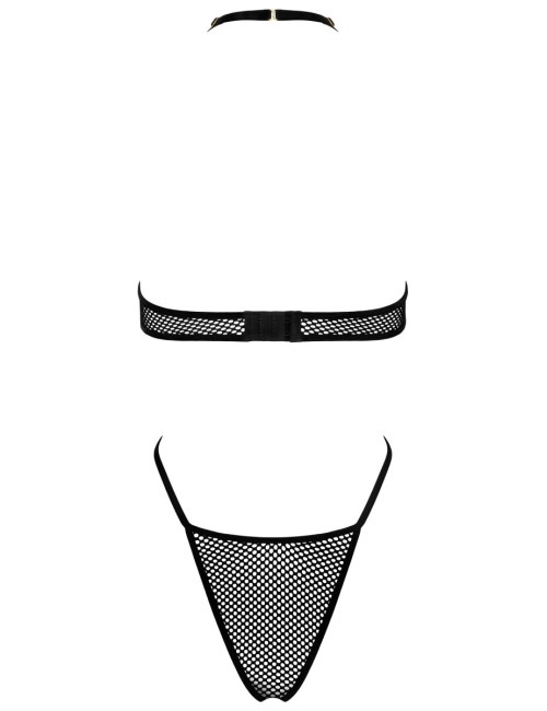Body Résille Noir Kotek avec Découpes | Lingerie Sexy Glamour