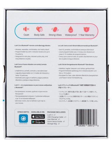 Lovense Lush 3 Œuf Vibrant Connecté | Stimulateur Intelligent Premium