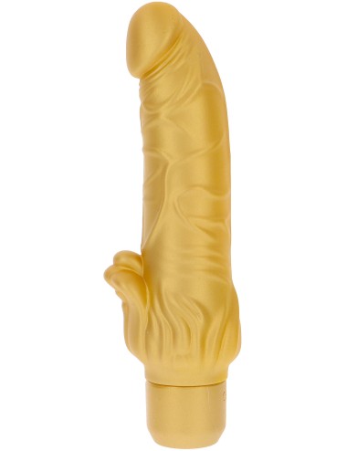 Get Real Gold Dicker Stim Vibrator 22 cm