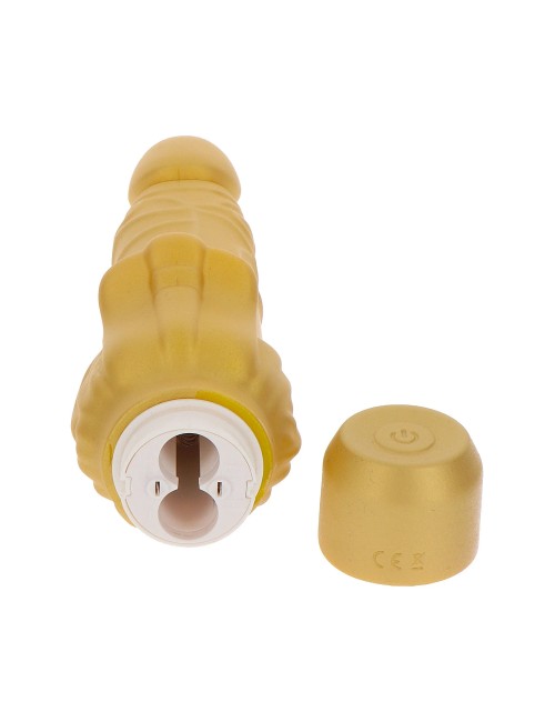 Get Real Gold Dicker Stim Vibrator 22 cm