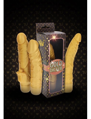 Get Real Gold Dicker Stim Vibrator 22 cm | Vibromasseur réaliste