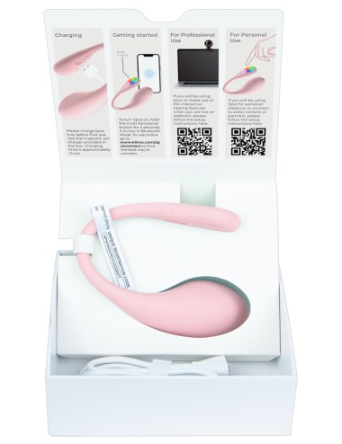 Kiiroo Spot Pink – Œuf Vibrant Connecté Interactif Bluetooth FeelConnect