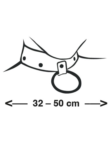 Collier de Bondage Cuir Noir ZADO – Accessoire BDSM Élégant