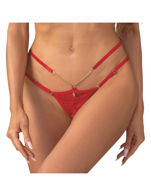 Matildea string ouvert Rouge Obsessive