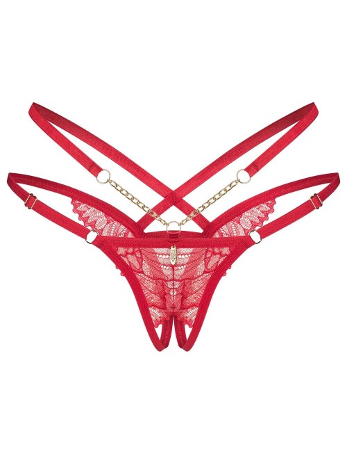 Matildea string ouvert Rouge Obsessive