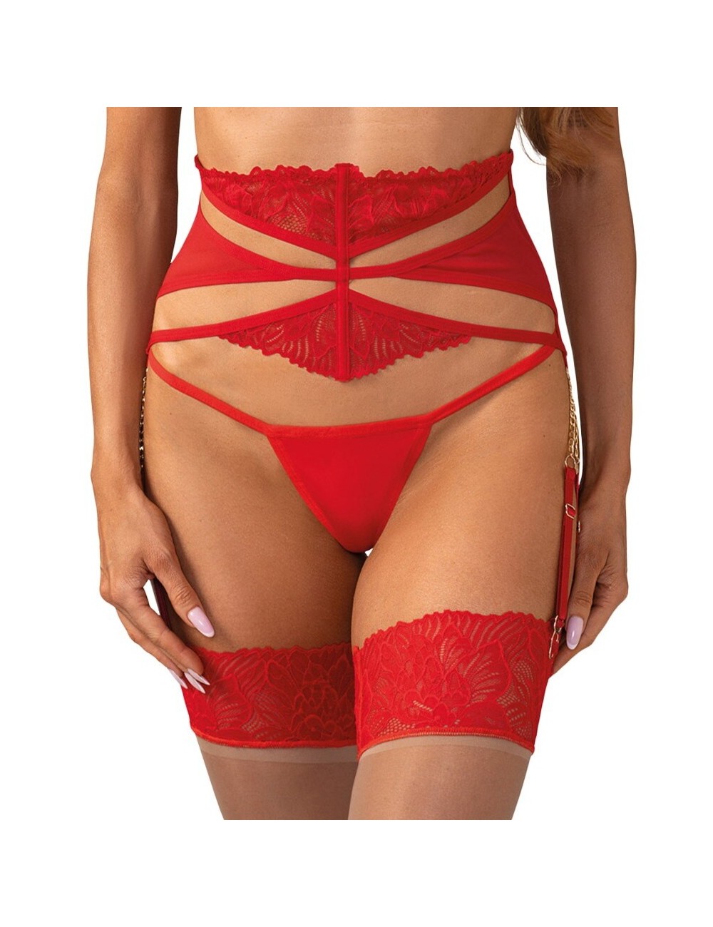 Matildea porte-jarretelles - Rouge Obsessive
