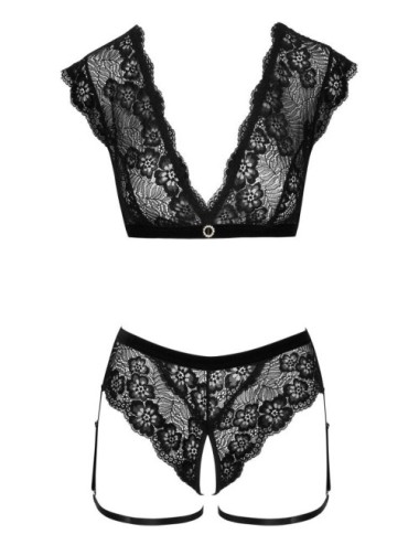 Ensemble Dentelle Noir Cottelli – Lingerie Sexy Élégante Femme