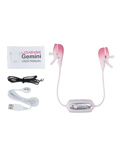 Pince à seins vibrant GEMINI Lovense