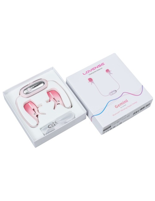 Pince à seins vibrant GEMINI Lovense
