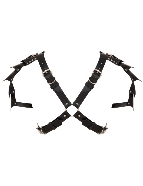 Harnais en cuir noir Zado