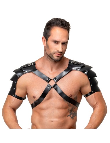 Harnais en cuir noir Zado