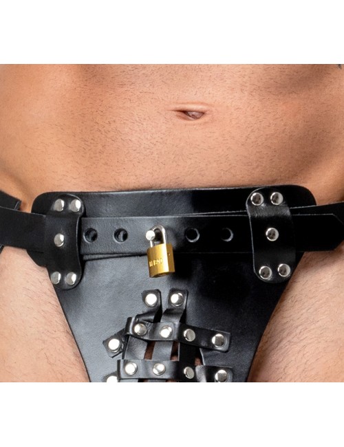 String de chasteté en cuir Zado