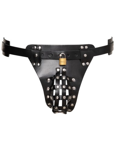 String de Chasteté en Cuir ZADO – Lingerie Fetish Homme Premium