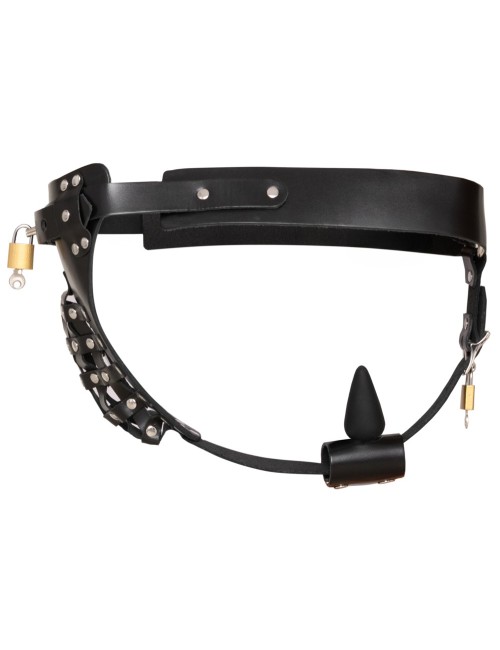 String de chasteté en cuir Zado
