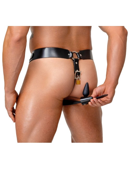 String de chasteté en cuir Zado