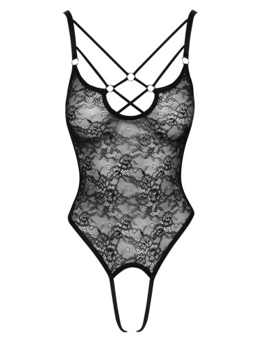 Body Olivia Ouvert Cottelli Lingerie – Body Sexy Noir Élégant