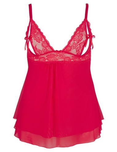 Babydoll Rouge Envoûtant Cottelli CURVES
