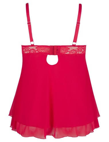 Babydoll Rouge Grande Taille Cottelli Curves