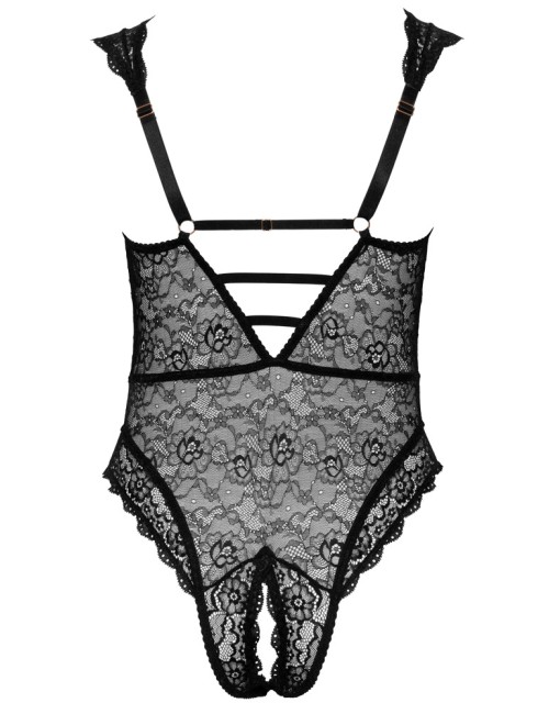 Body en Dentelle Grande Taille Détails Dorés Rose Cottelli CURVES