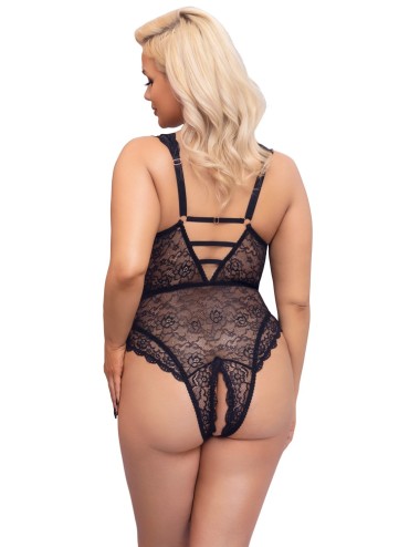 Body en Dentelle Grande Taille Détails Dorés Rose Cottelli CURVES