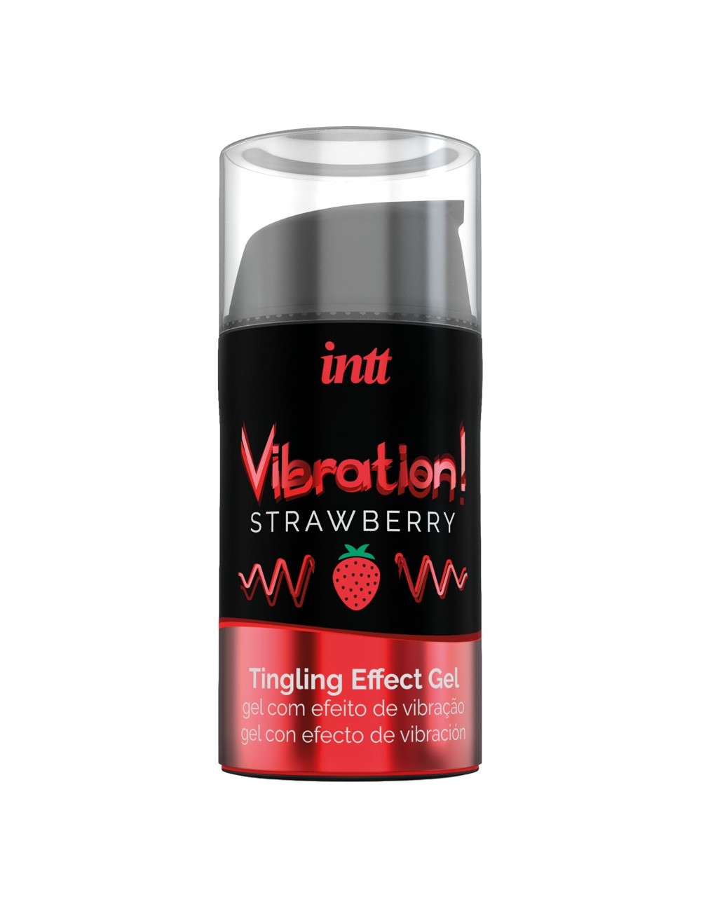 Gel Embrassable Effet Vibrant Parfum Fraise 15 ml - Intt