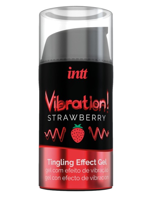 Gel Embrassable Effet Vibrant Parfum Fraise 15 ml - Intt