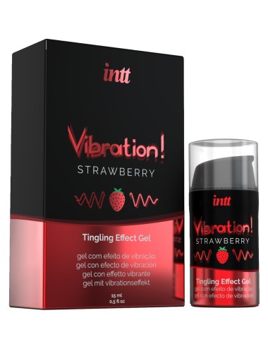 Gel Embrassable Effet Vibrant Parfum Fraise 15 ml - Intt