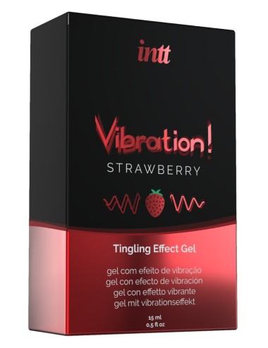 Gel Vibrant Embrassable Fraise 15ml Intt | Roselyse Lingerie