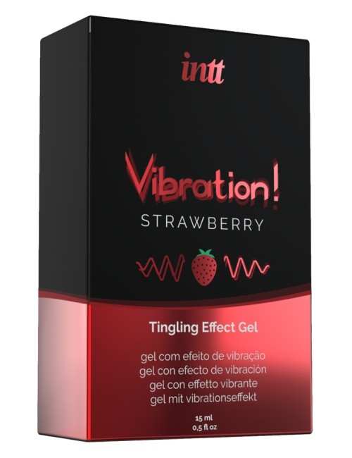 Gel Embrassable Effet Vibrant Parfum Fraise 15 ml - Intt