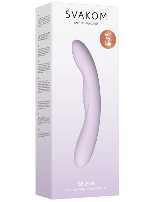 Selena Vibromasseur Chauffant Double Moteur Connecté - SVAKOM