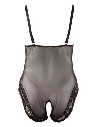 Body Ouvert Noir Grande Taille Powernet | Roselyse Lingerie