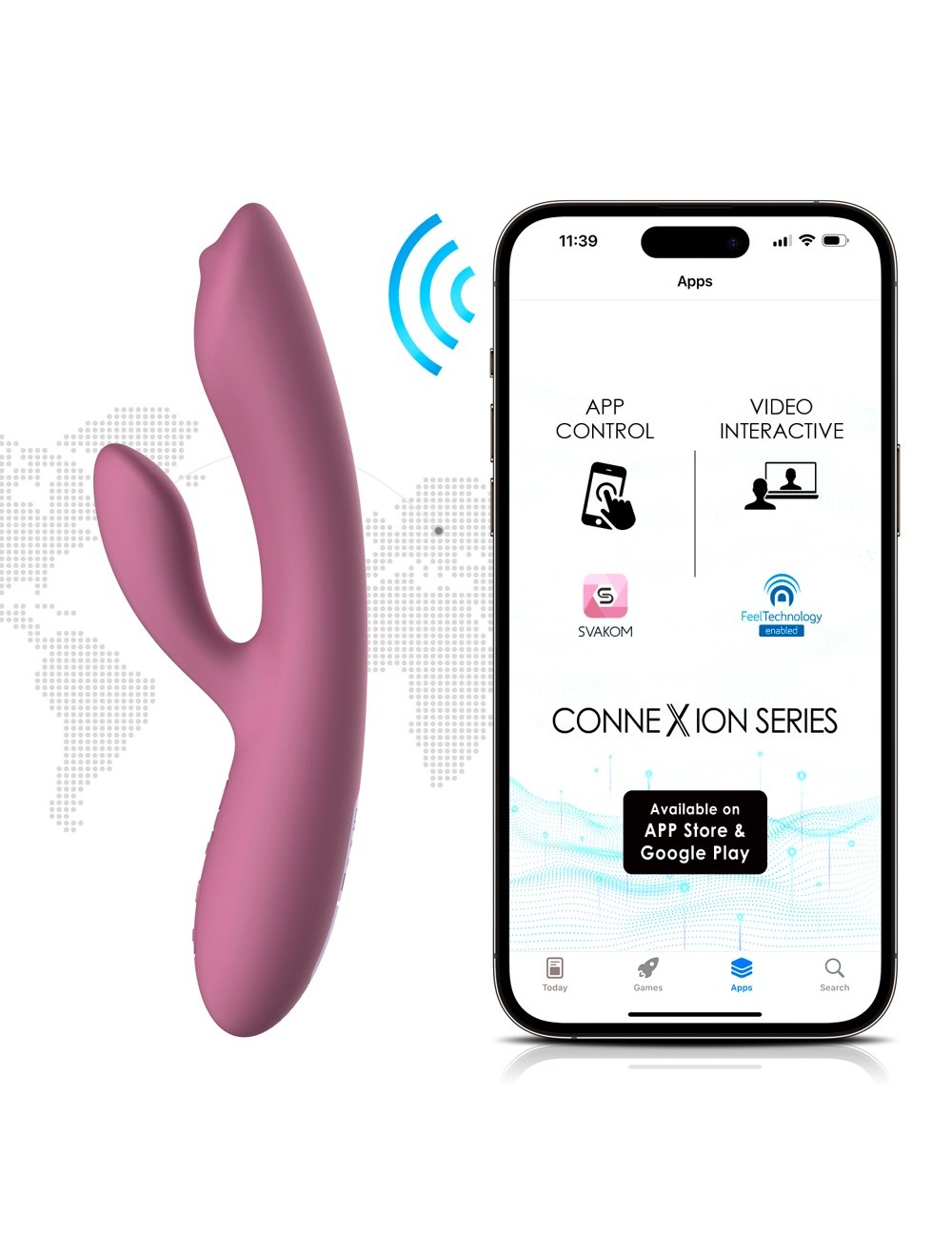 Trysta Neo Vibromasseur Lapin Interactif Connecté - SVAKOM
