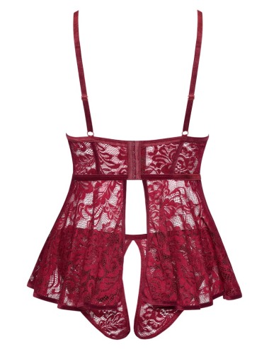 Nuisette Dentelle Rouge Grande Taille | Roselyse Lingerie